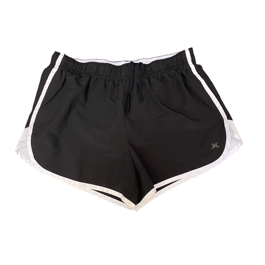 Running Sprinter Shorts Womens Medium Black Semi Fitted Performance Dolphin Hem