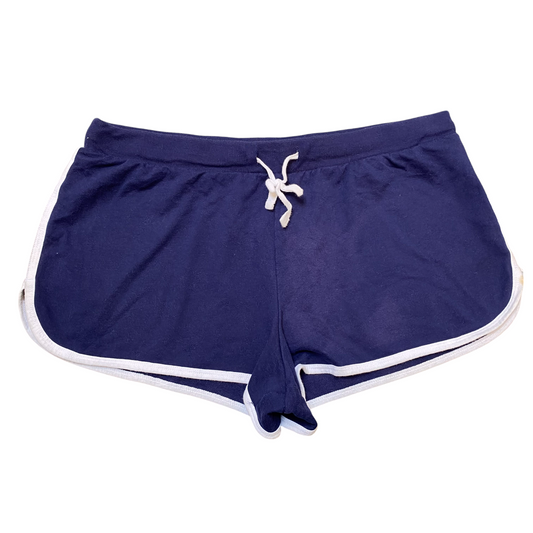 No Boundaries Sprinter Running Shorts Women XL Blue Elastic Waist Dolphin Hem