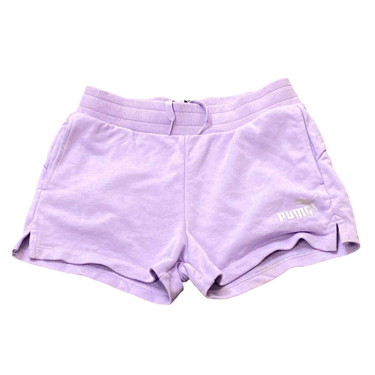 PUMA Sprinter Running Shorts Girls 25W Purple Elastic Waist Drawstring Athletic