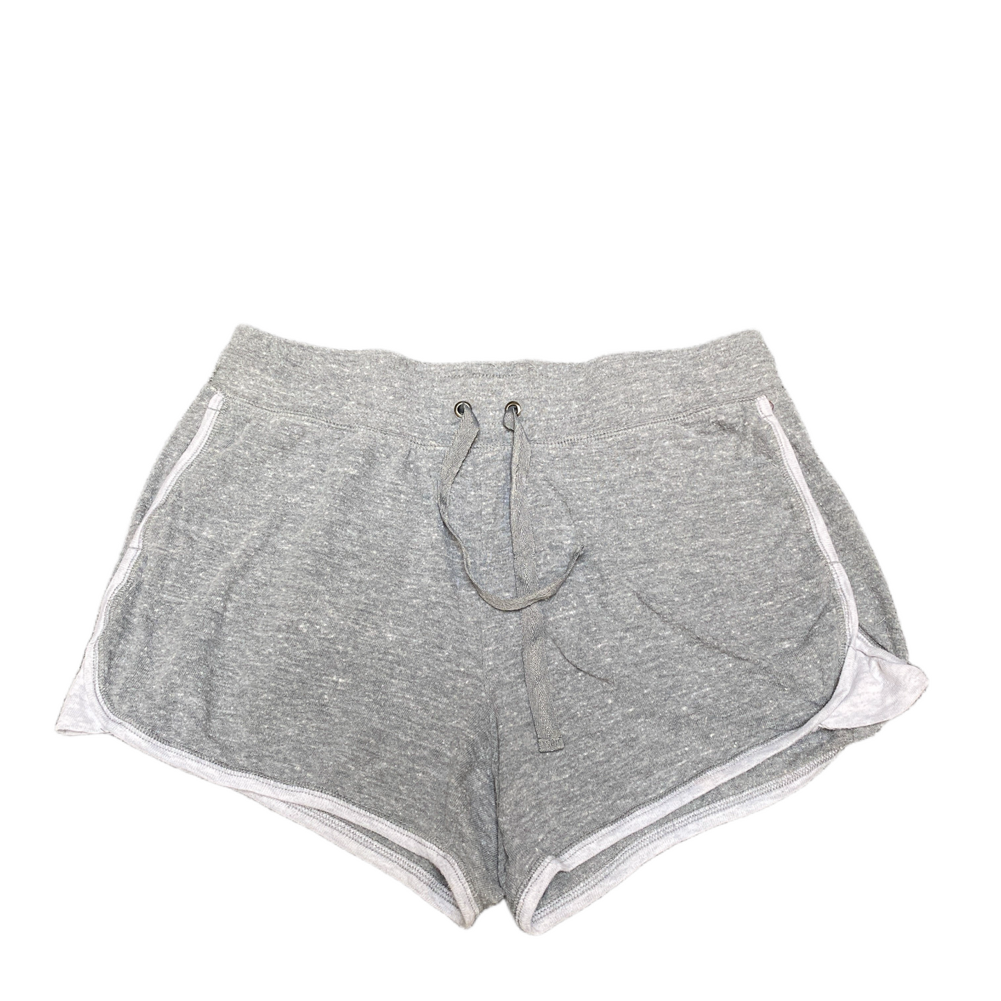 Running Sprinter Shorts Womens L 32" Waist Grey Athletic Gym Workout Drawstring