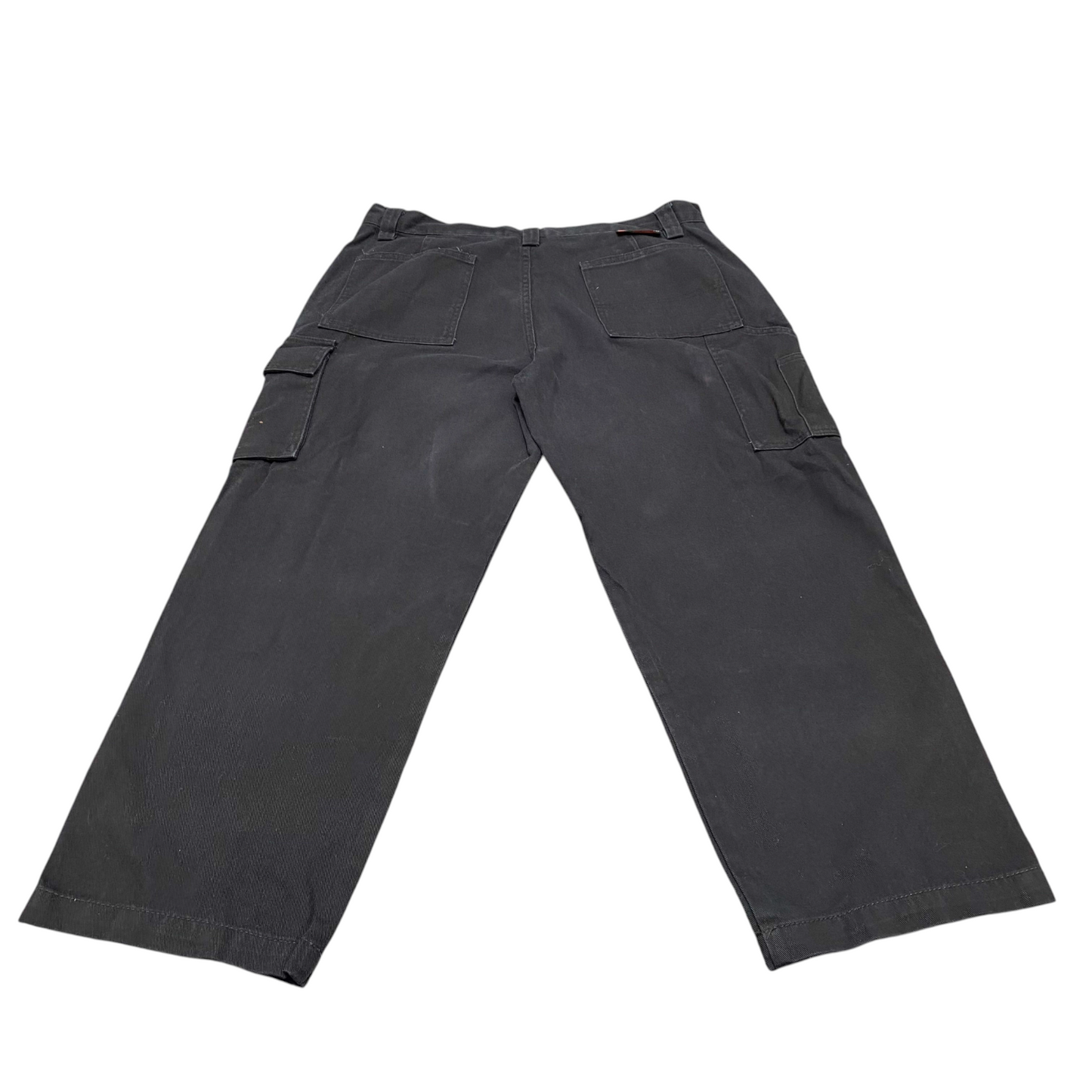 JB's Wear Pants Womens XL Dark Grey  Cargo Pockets Straight Leg Comfort Outdoor