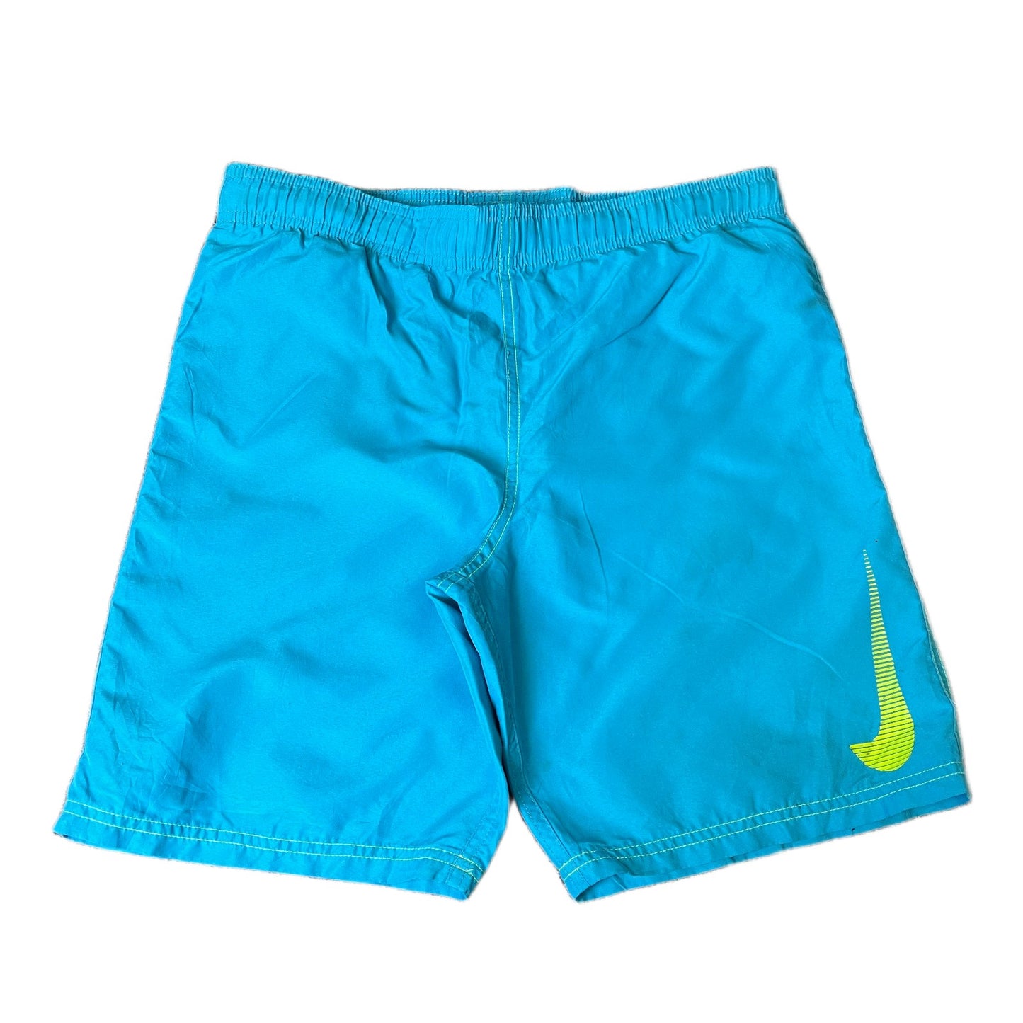 Nike Volley Swim Shorts Fits as Boys Small 30" Waist Blue Performance Drawstring