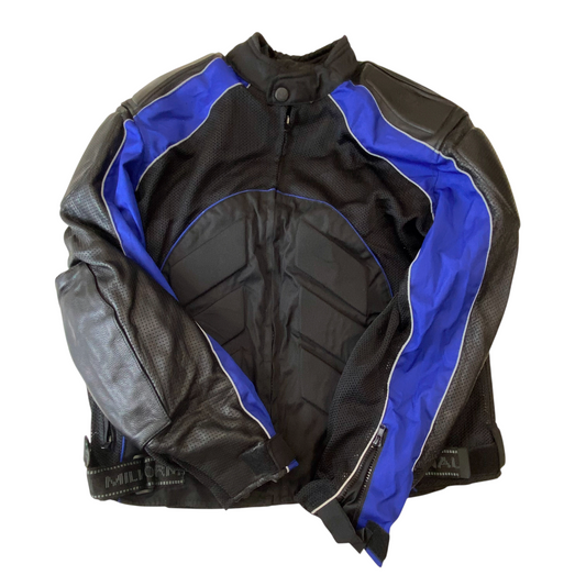 Milwaukee Performance Touring Riding Jacket Mens XL Black CE Armod Sleeve Zip Up