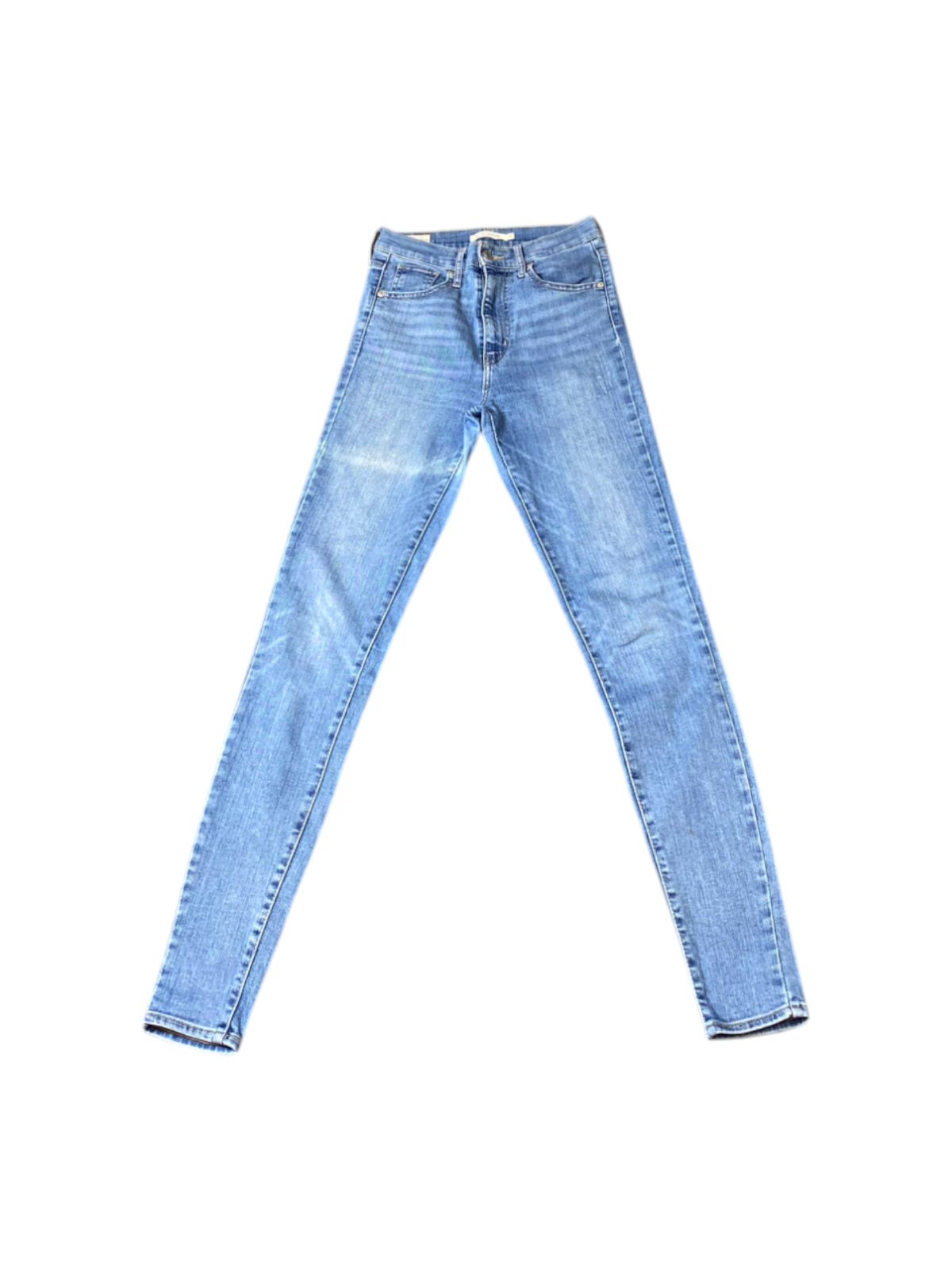 Levi's Jeans Womens 25W 32L Blue Denim Red Tab Skinny Leg Slim Comfort Stretch