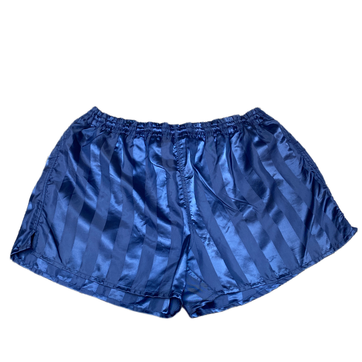 T-Mode Boxer Shorts Men Medium 32" Waist Blue Self-Striped Comfort Elastic Waist