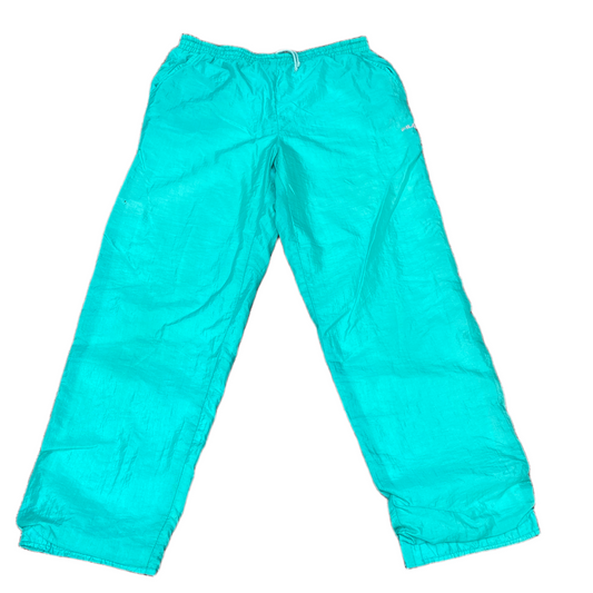 Fila Joggers Fits as Womens 30" Waist Blue Gym Training Drawstring Track Trouser