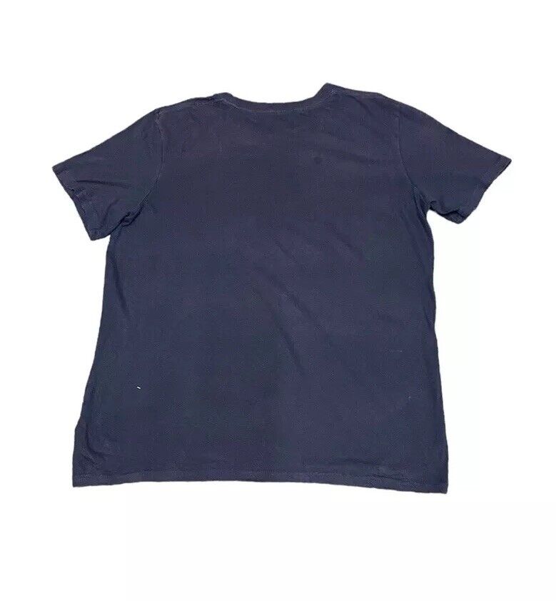 Adidas T-Shirt Blue Womens L Front Logo