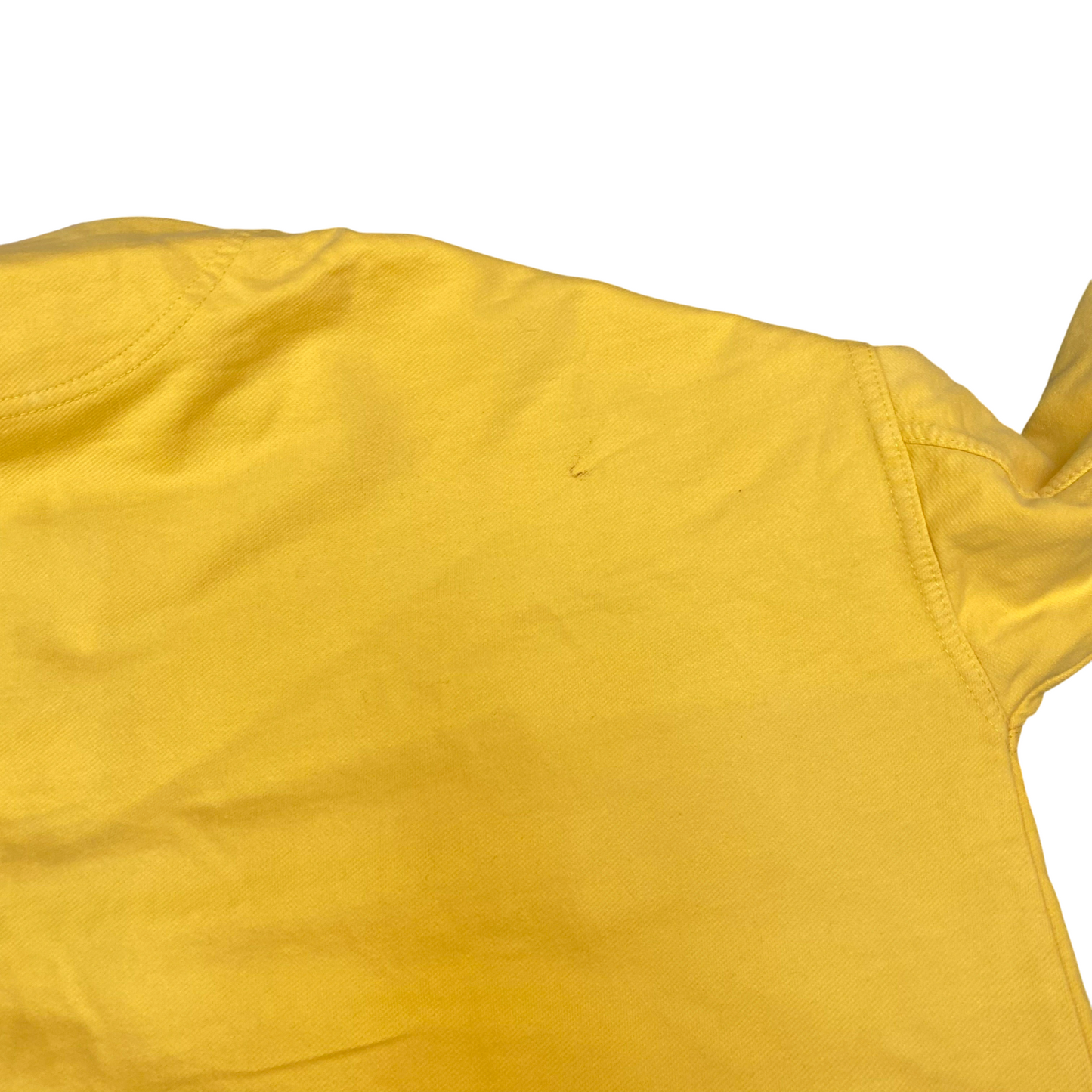No Problem Sweatshirt Mens Large Yellow Long Raglan Sleeve Collared 1/4 Zip