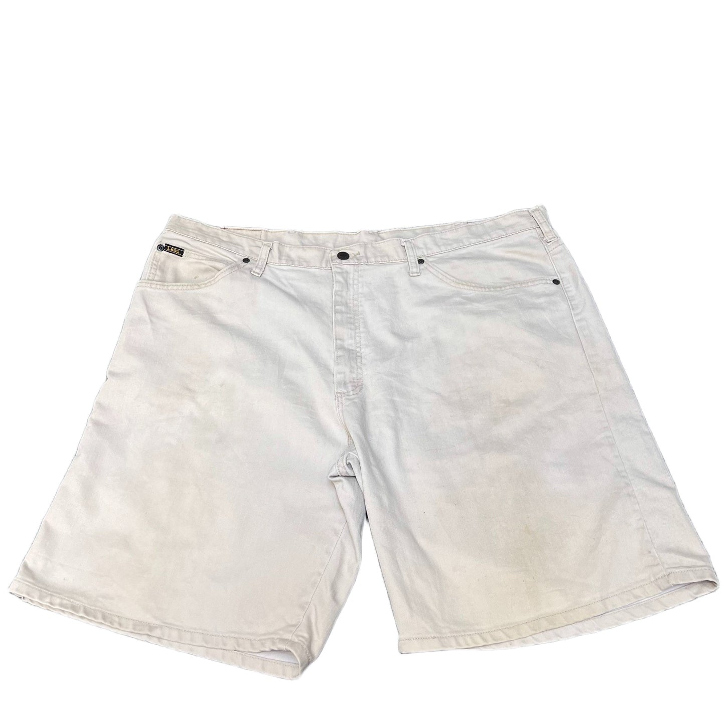 Lee Jean Shorts Fits as Mens XL 42" Waist Tan Denim Classic Five Pockets Outdoor