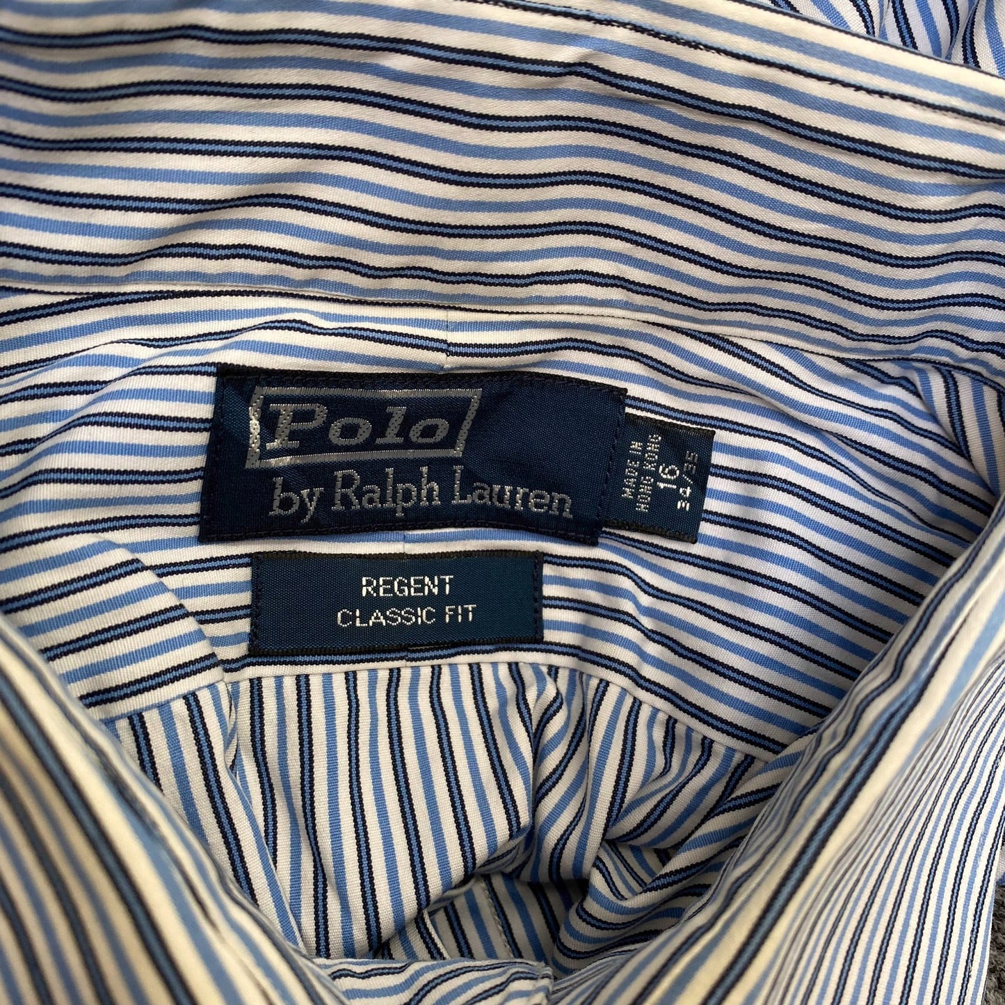 Polo Ralph Lauren Formal Shirt Mens M Blue Regent Classic Fit Button Down