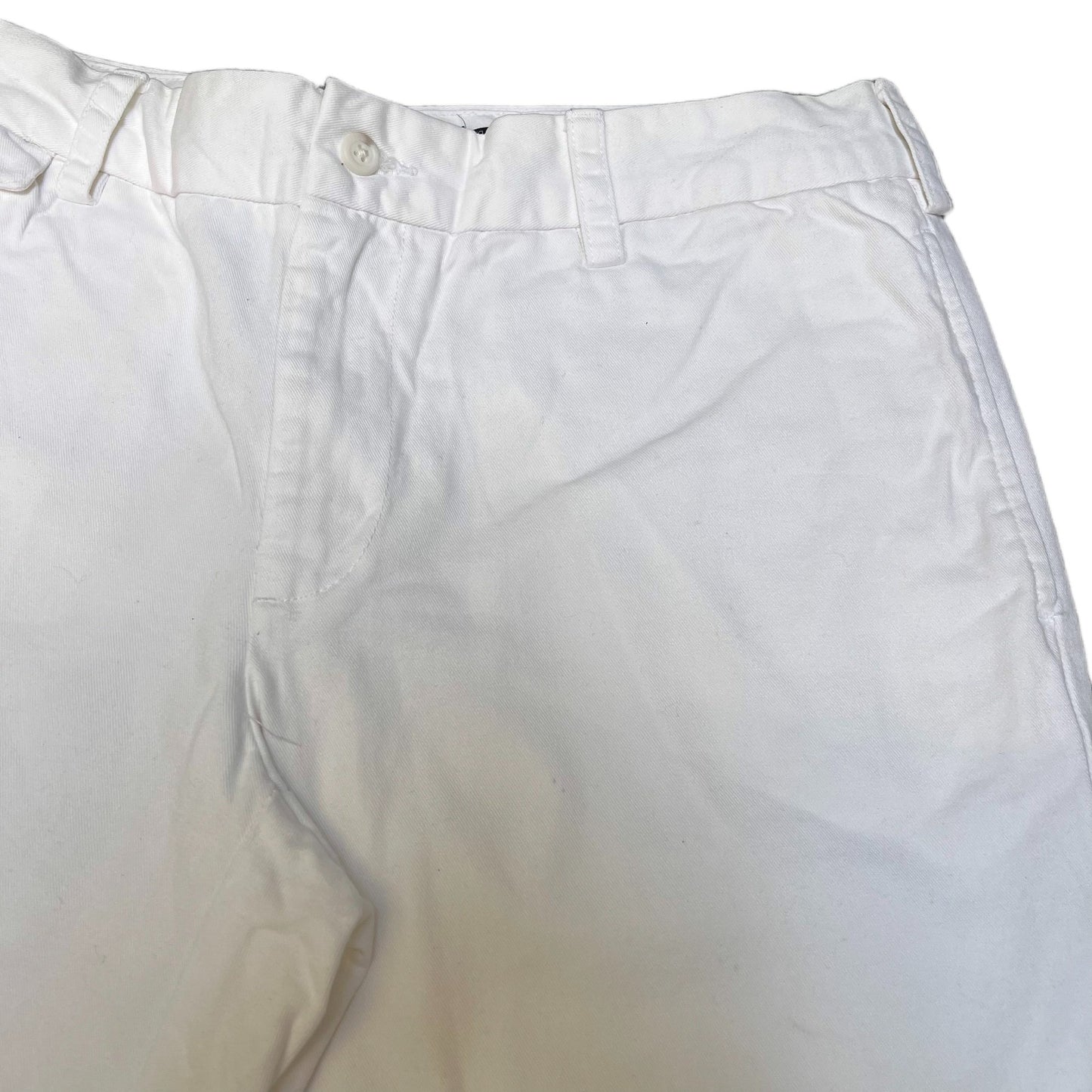 Ralph Lauren Sport Bermuda Shorts Fits as Women XL 34" Waist White Denim Outdoor