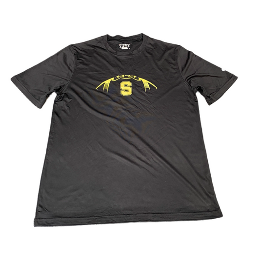 Champion T-Shirt Men Medium Black Graphic Print Short Sleeve Pullover Summer Tee