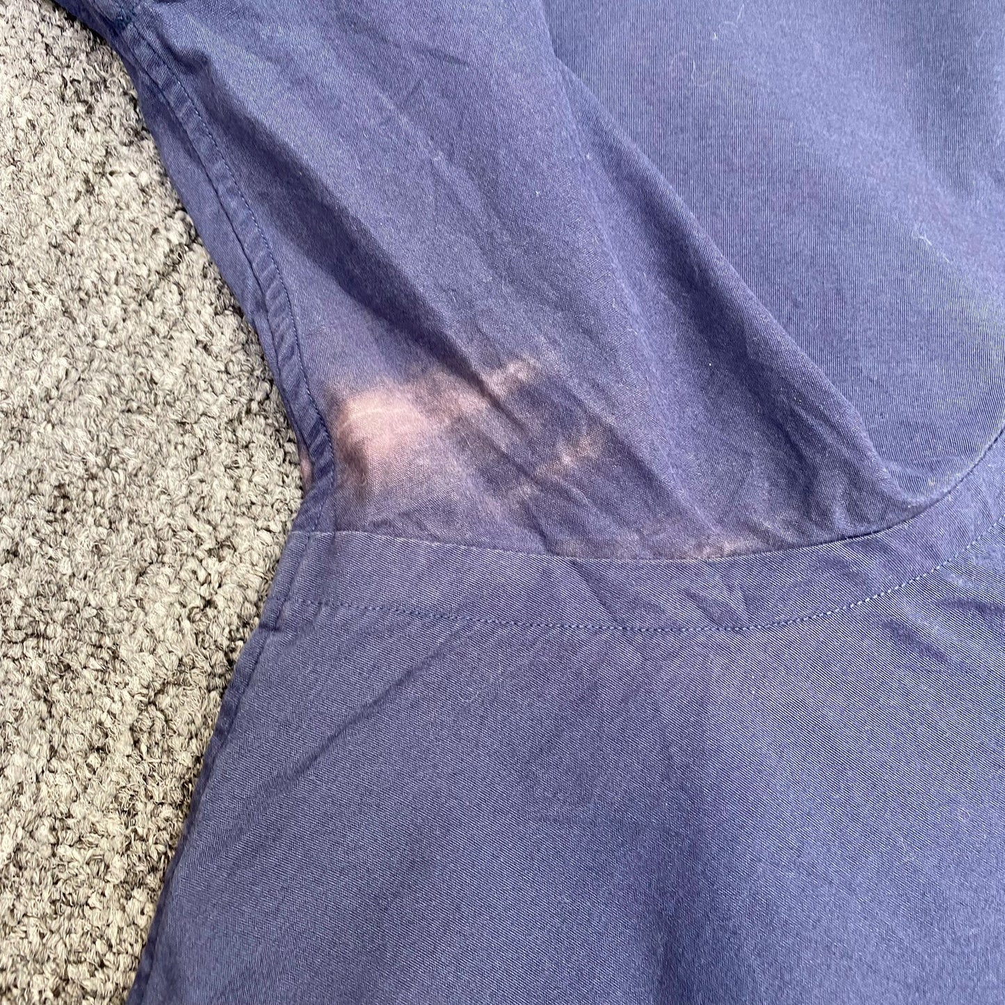 Ralph Lauren Shirt Mens L Navy Pony Logo Short Sleeve Classic Fit Button Down