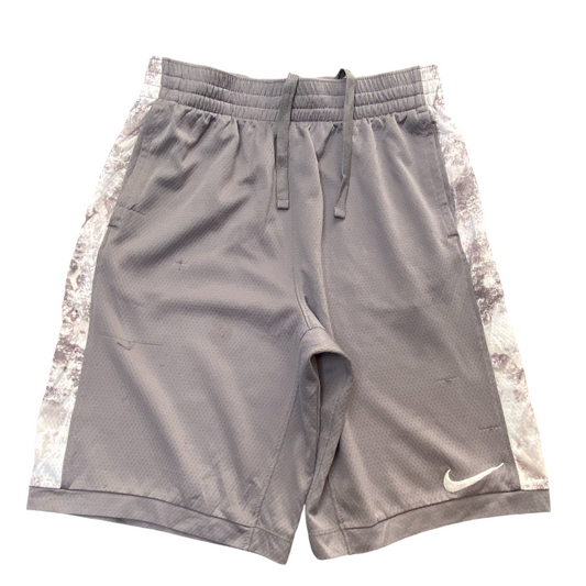 Nike Running Shorts XL Grey Swoosh Logo Elastic Waist Drawstring Athletic Fit