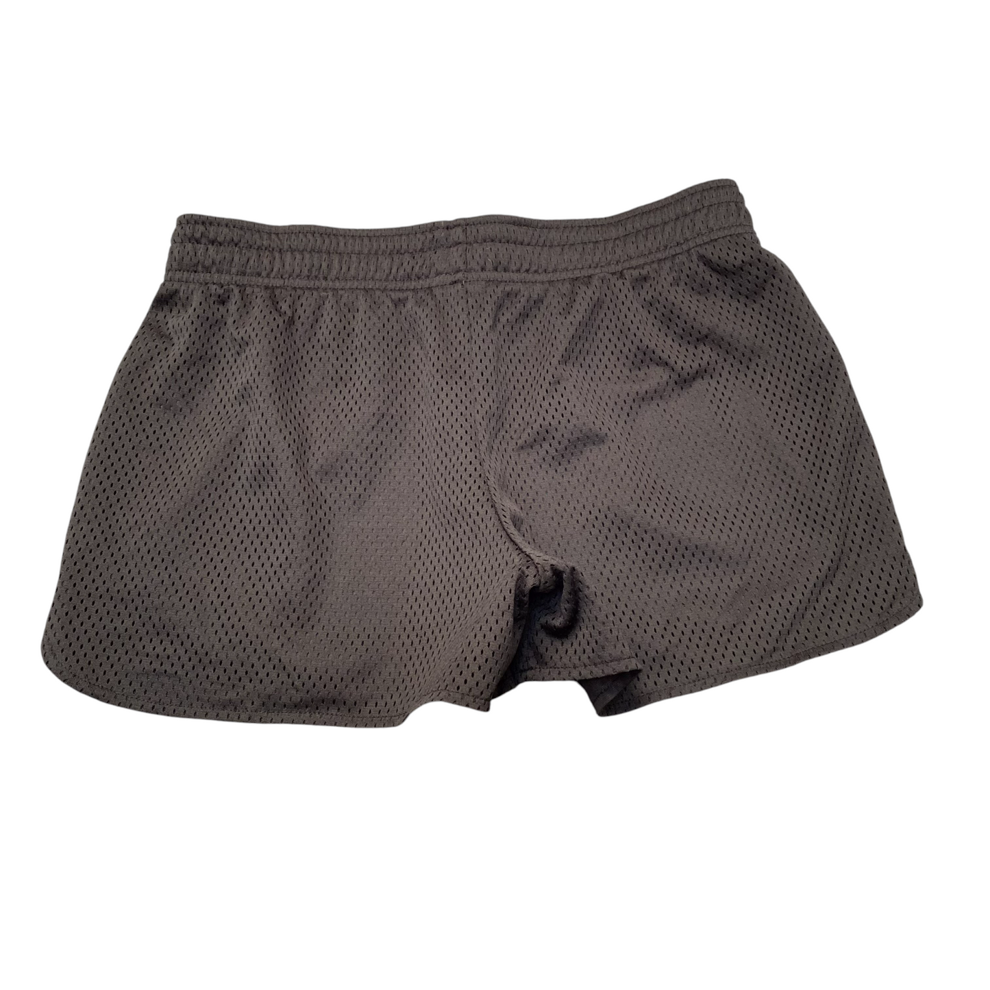 Running Sprinter Shorts Womens XL Black Mesh Elastic Waist Dolphin Hem Athletic