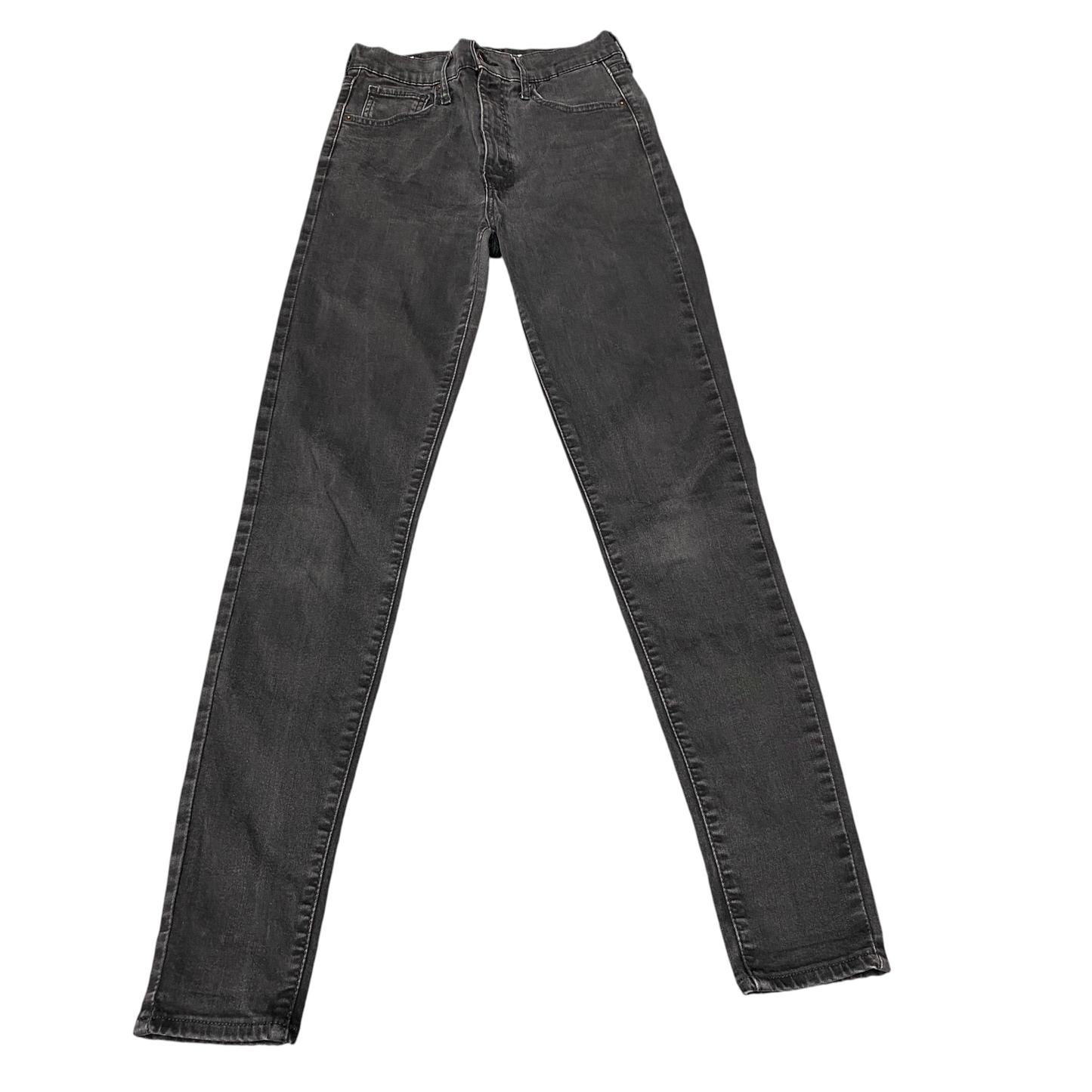 Levi's Jeans Women 26" Waist Black Premium Stretch Mile High Super Skinny Leg