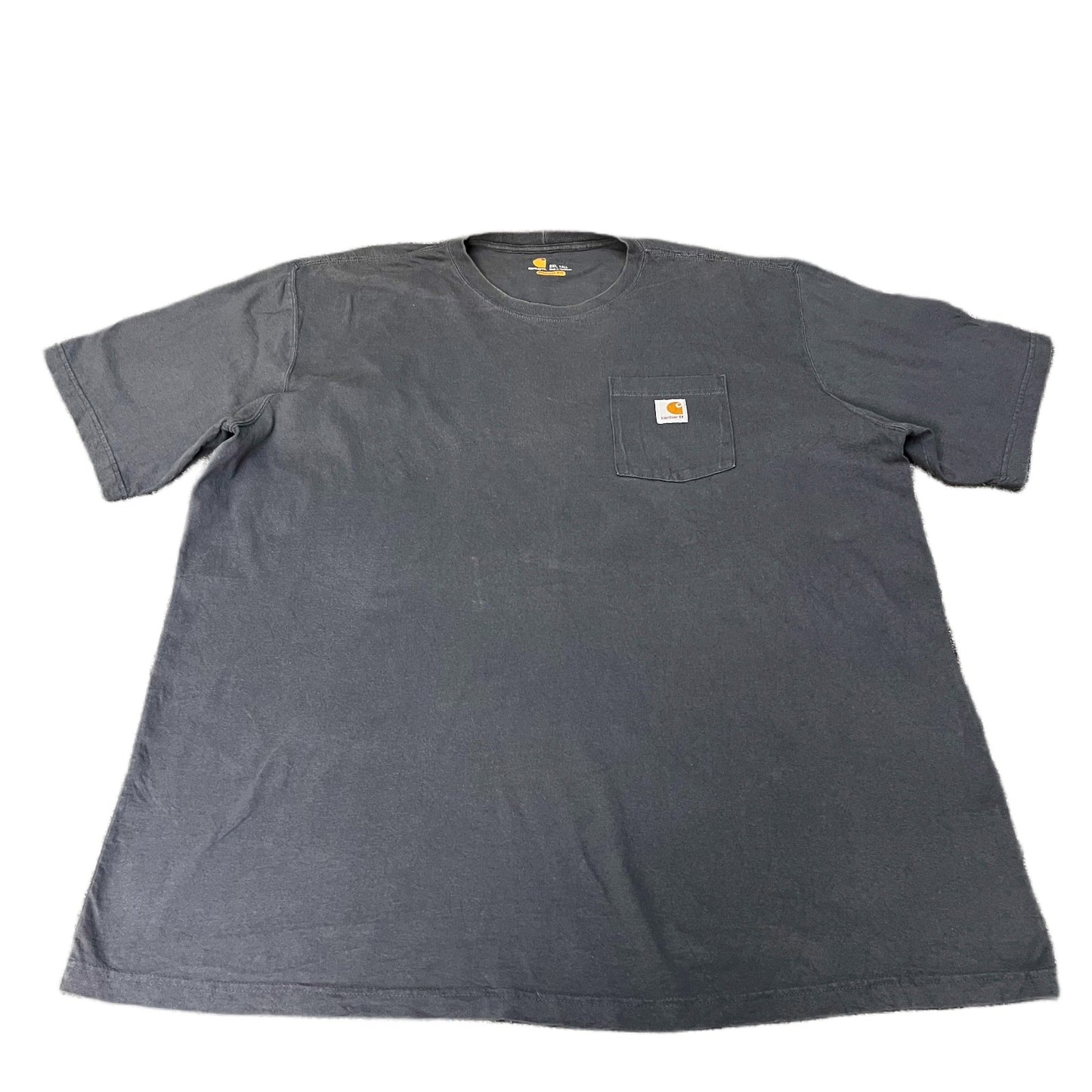 Carhartt Pocket T-Shirt Mens 2XL Tall Grey Original Fit Short Sleeve Summer Tee