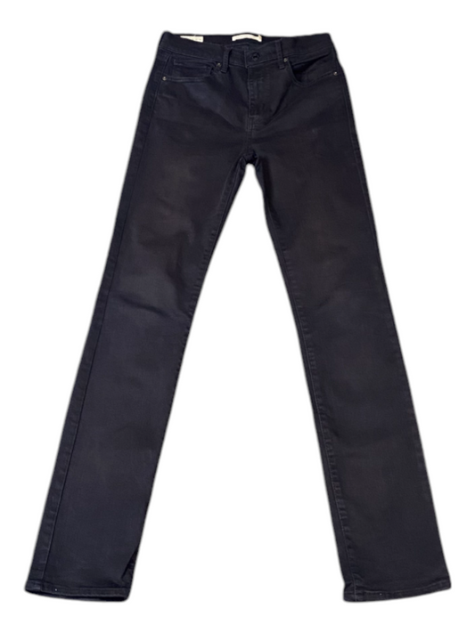 Levi's Jeans Womens 28W 32L Black Denim Comfort Five Pocket Straight Leg Preppy