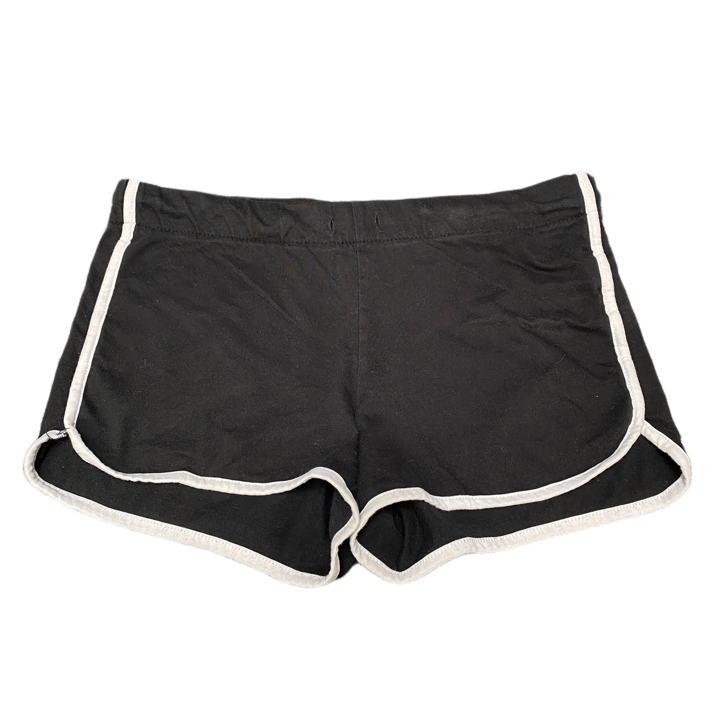 Running Sprinter Shorts Womens XL 32" Waist Black Gym Athletic Fit Dolphin Hem