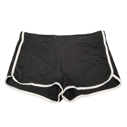 Running Sprinter Shorts Womens XL 32" Waist Black Gym Athletic Fit Dolphin Hem