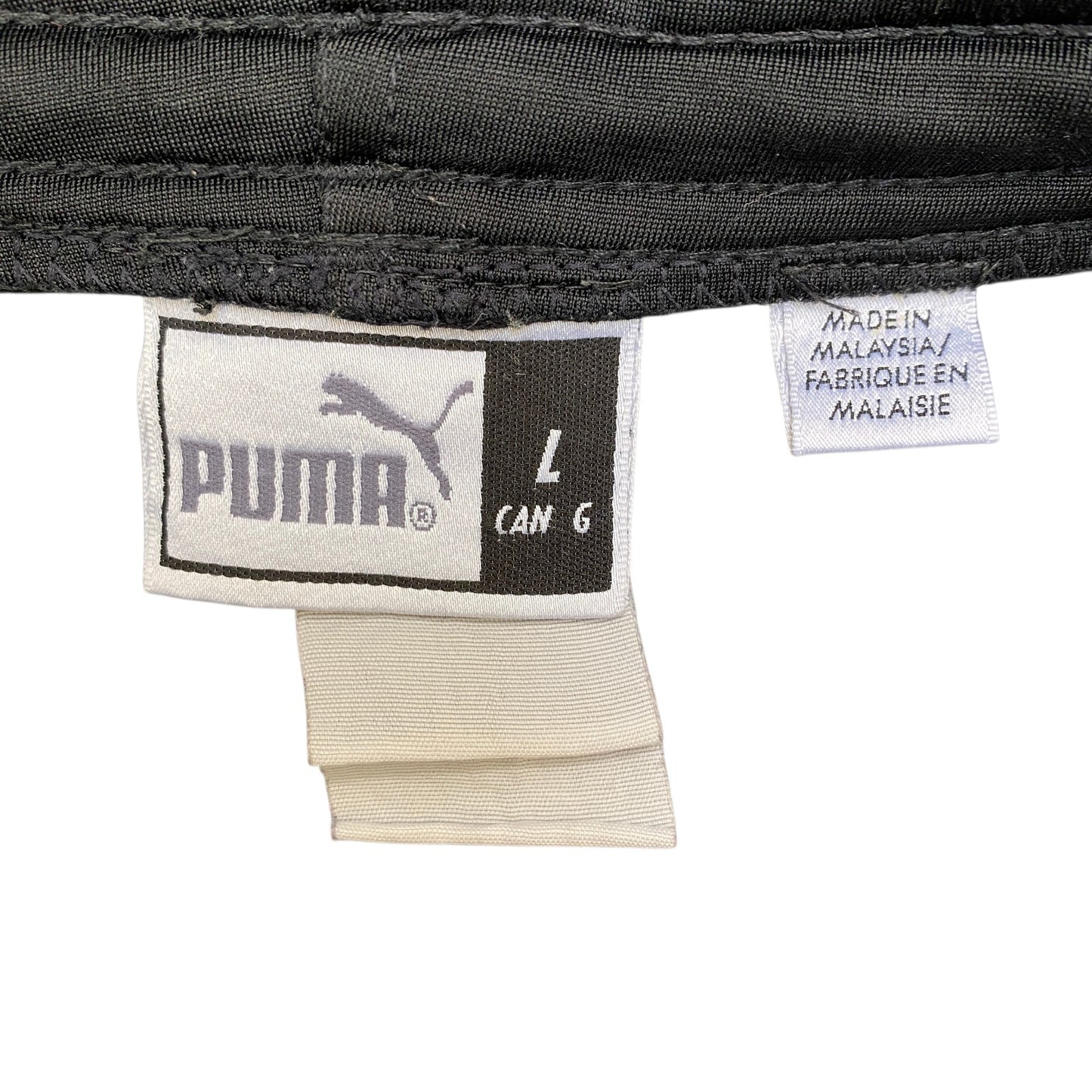 PUMA Joggers Fits as Mens 41" Waist Black White Training Drawstring Trousers