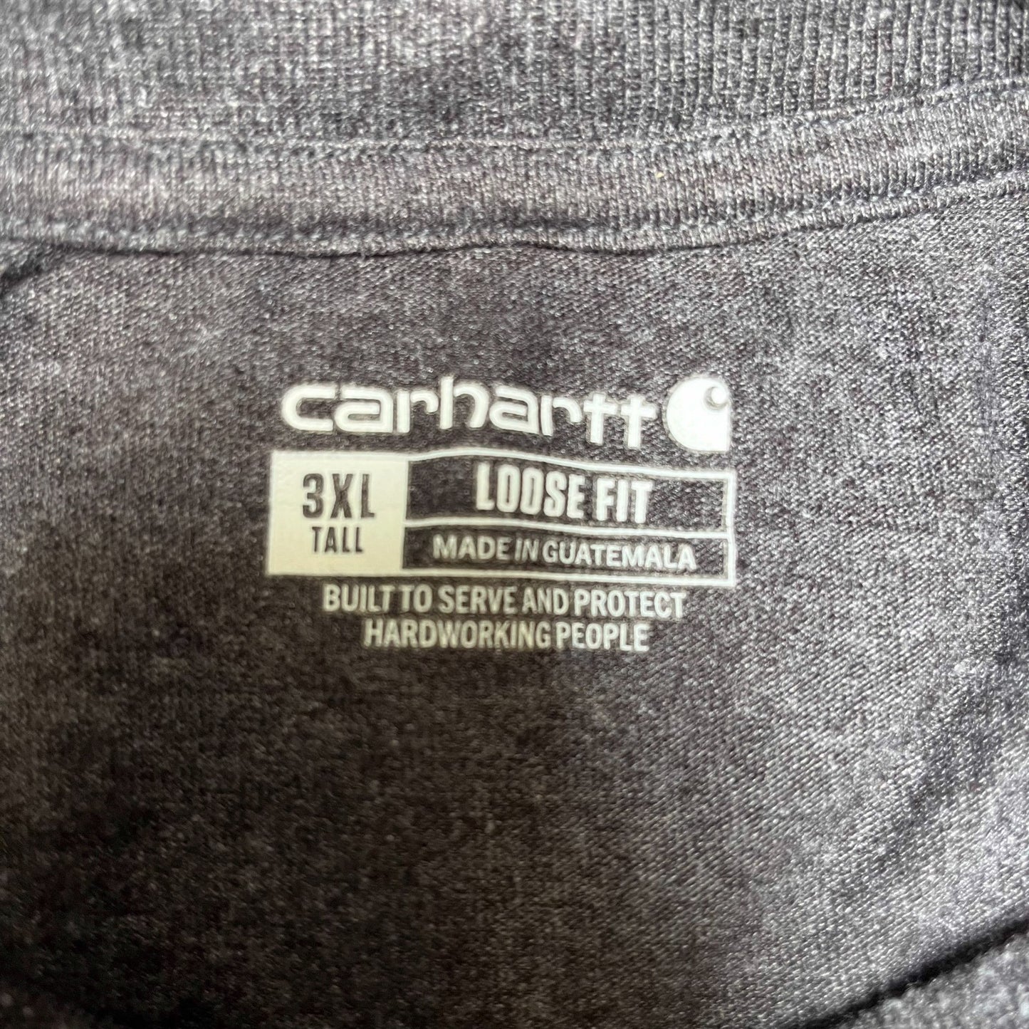 Carhartt Pocket T-Shirt Mens 2XL Tall Grey Heather Loose Fit Workwear Summer Tee