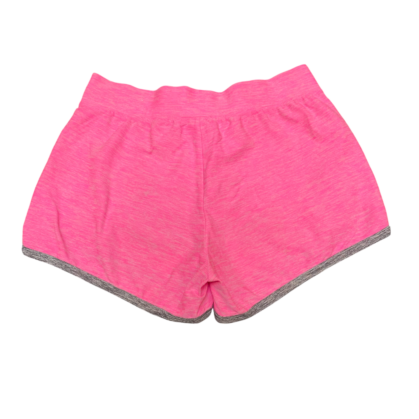 Running Sprinter Shorts Womens 25W Pink Elastic Waist Drawstring Dolphin Hem