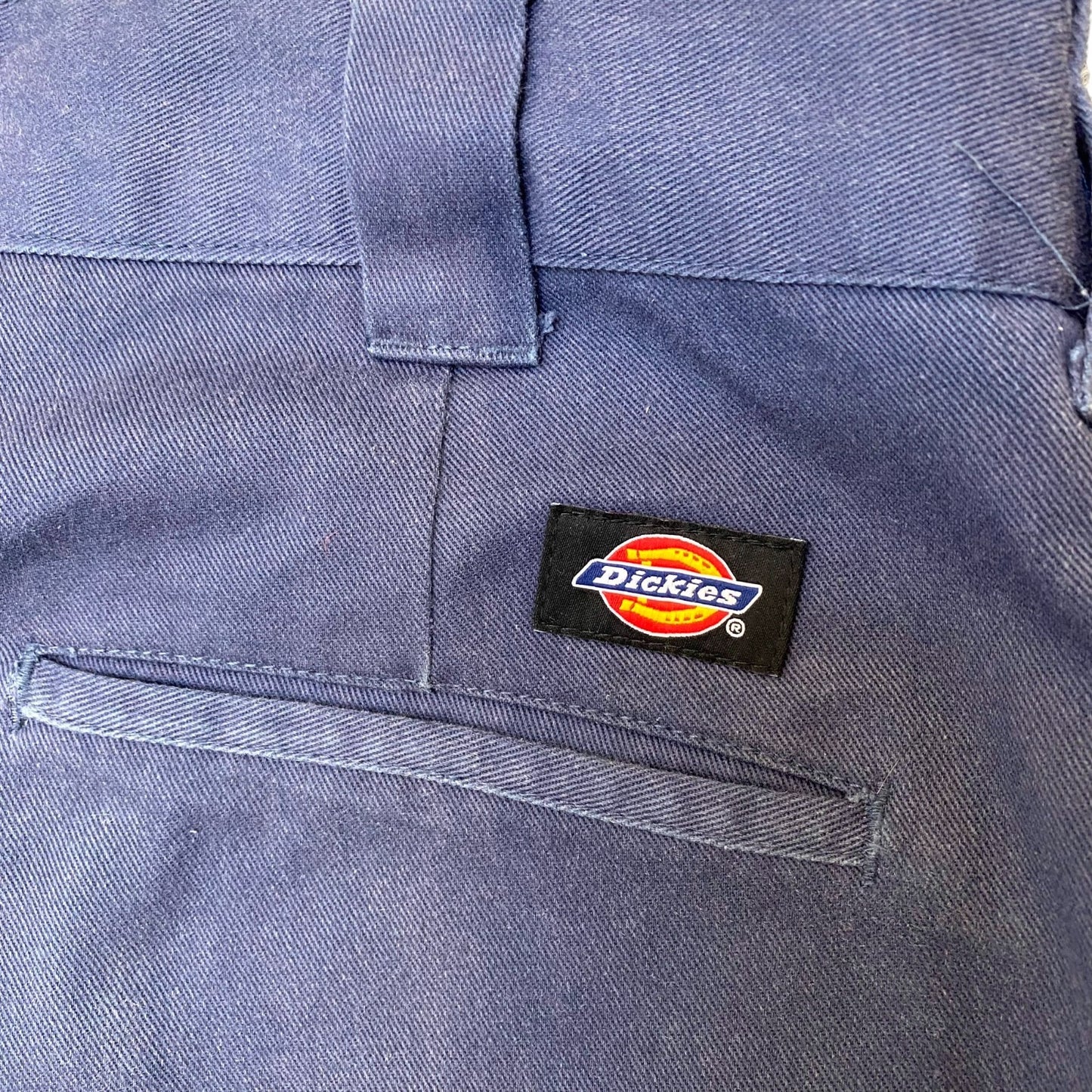 Dickies Trousers Mens Medium Blue Pockets Straight Fit Workwear Outdoor Chino