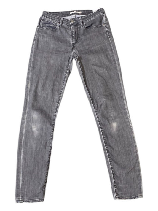 Levi's Jeans Women's 29W 30L Grey Denim Comfort Stretch Straight Leg 5 Pocket