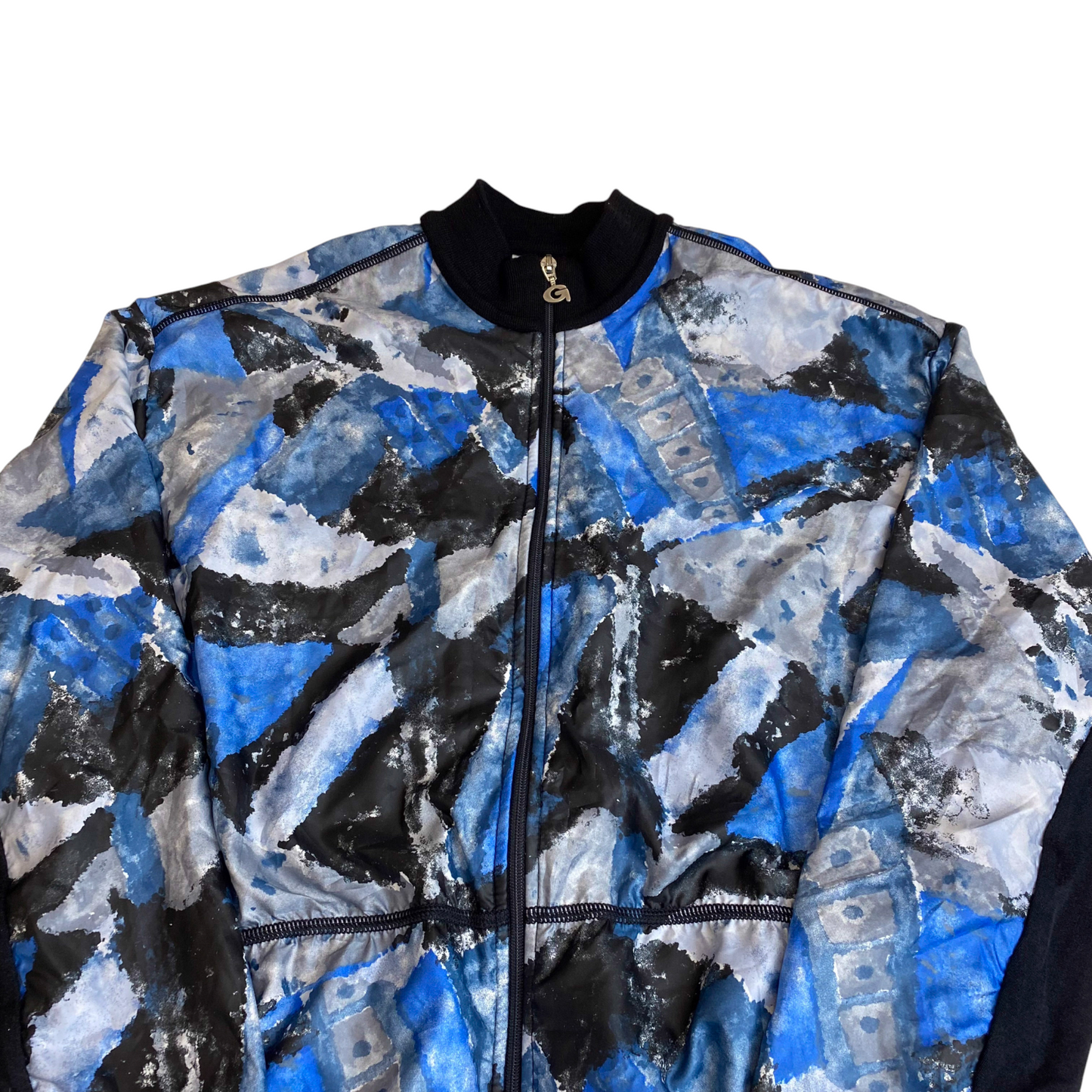 Gonso Jacket Womens M Multi Tie Dye Print Windbreaker Long Sleeve Full Zipper