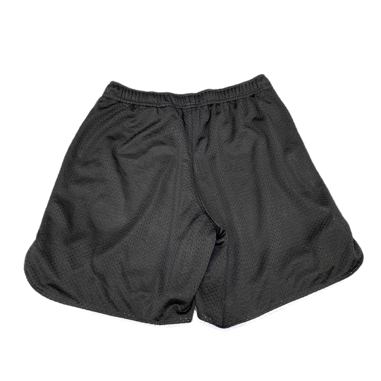 Reebok Basketball Shorts Mens XS 26" Waist Black Mesh Relaxed Fit High Waisted