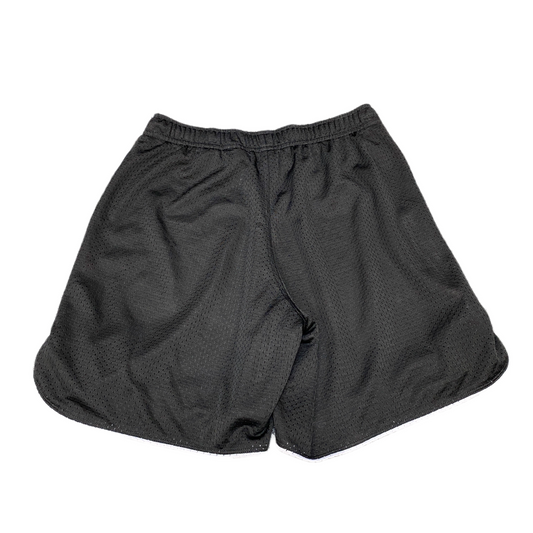 Reebok Basketball Shorts Mens XS 26" Waist Black Mesh Relaxed Fit High Waisted
