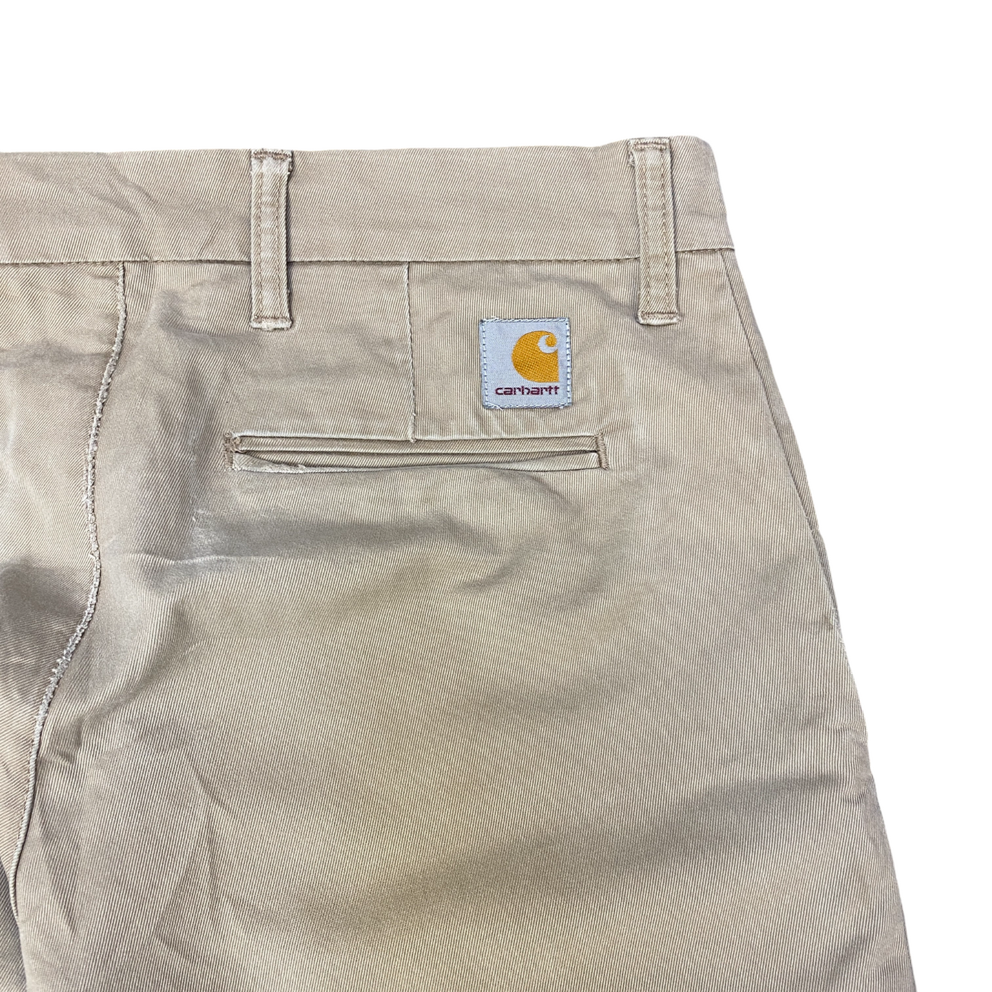 Carhartt Sid Pants Mens Medium Beige Stretch High Waisted Slim Fit Straight Leg