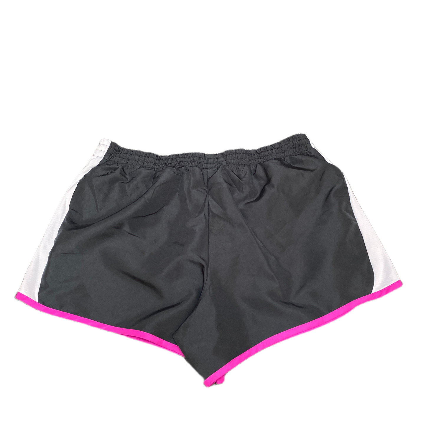 Running Sprinter Shorts Womens L 30" Waist Black Athletic Fit Gym Dolphin Hem