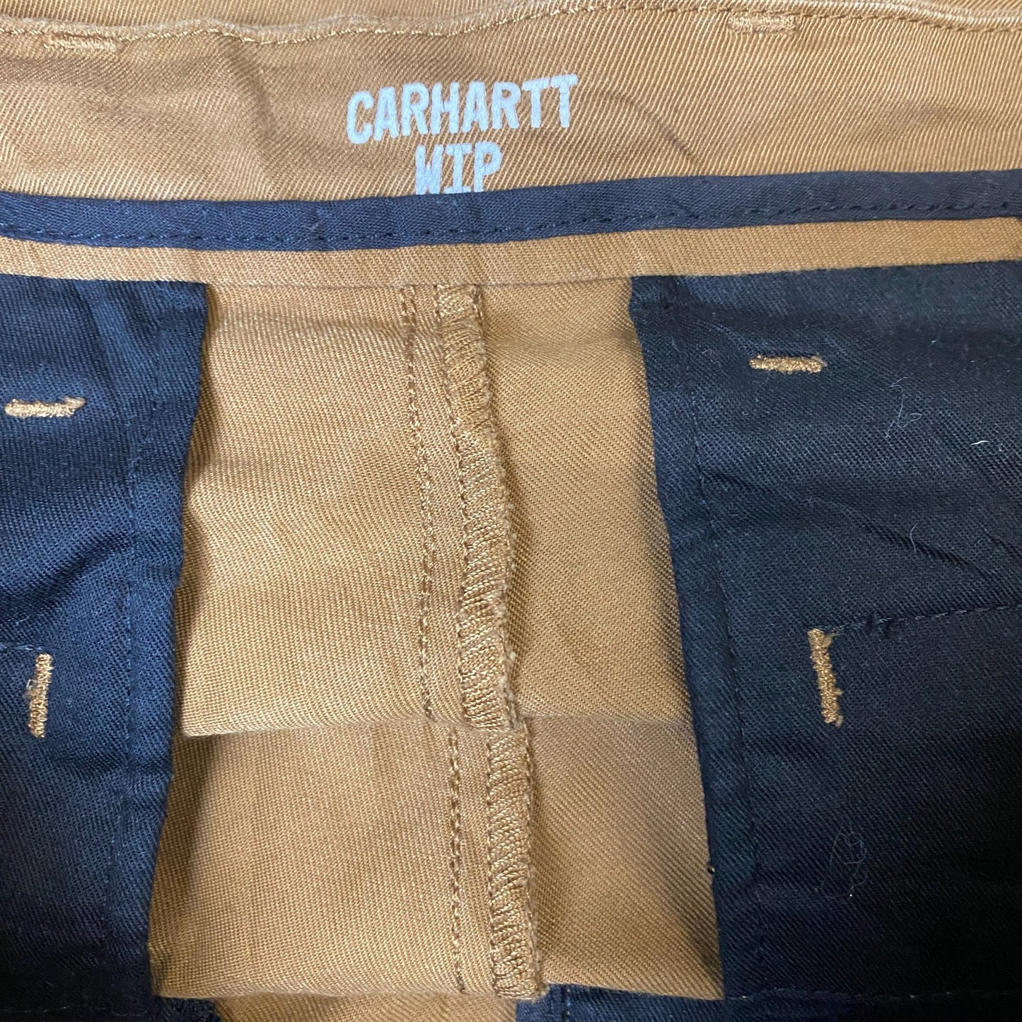 Carhartt WIP Sid Pants Mens XL Brown Work Comfort Stretch Flat Front Regular Fit
