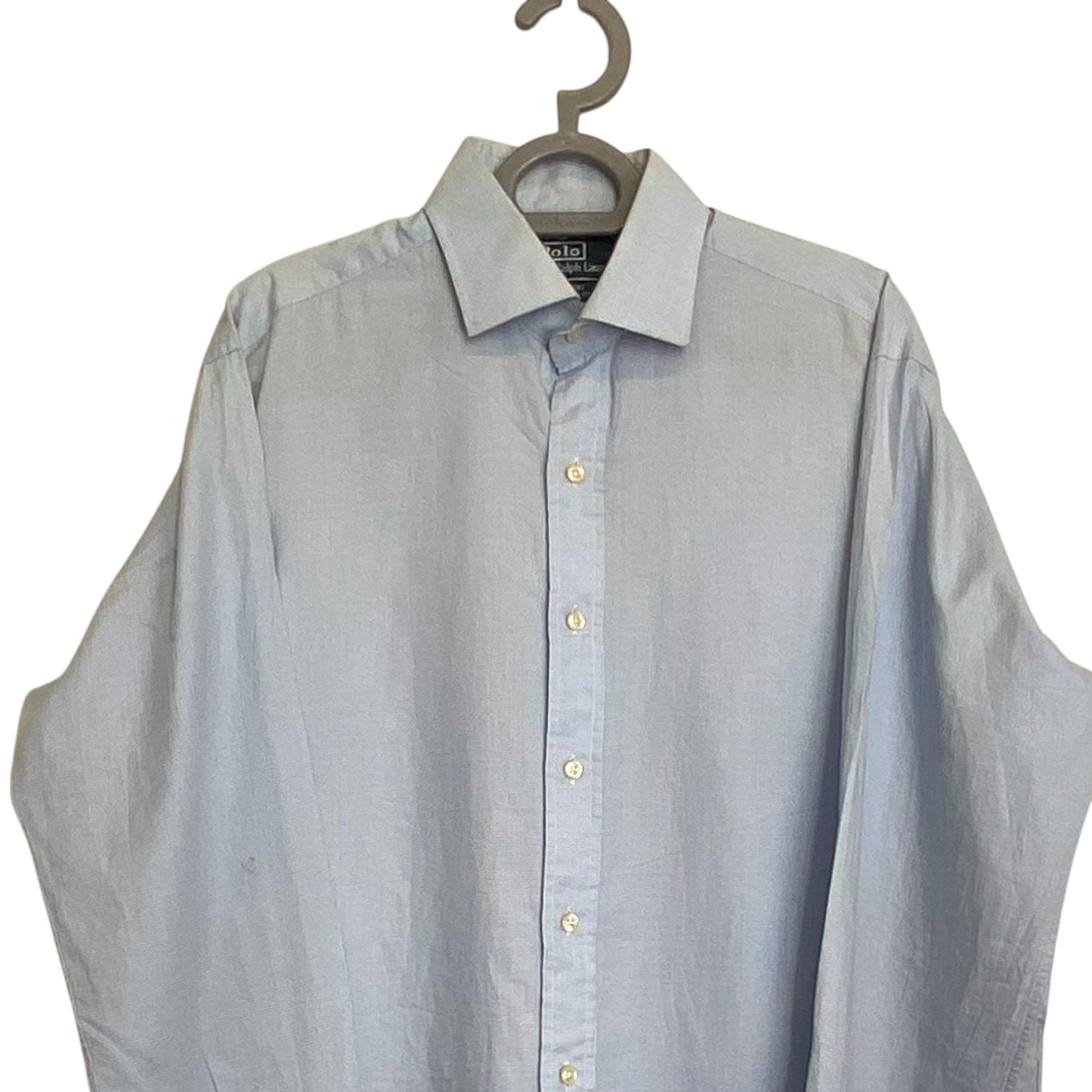 Ralph Lauren Formal Shirt Mens Large Blue Long Sleeve Classic Fit Button Down
