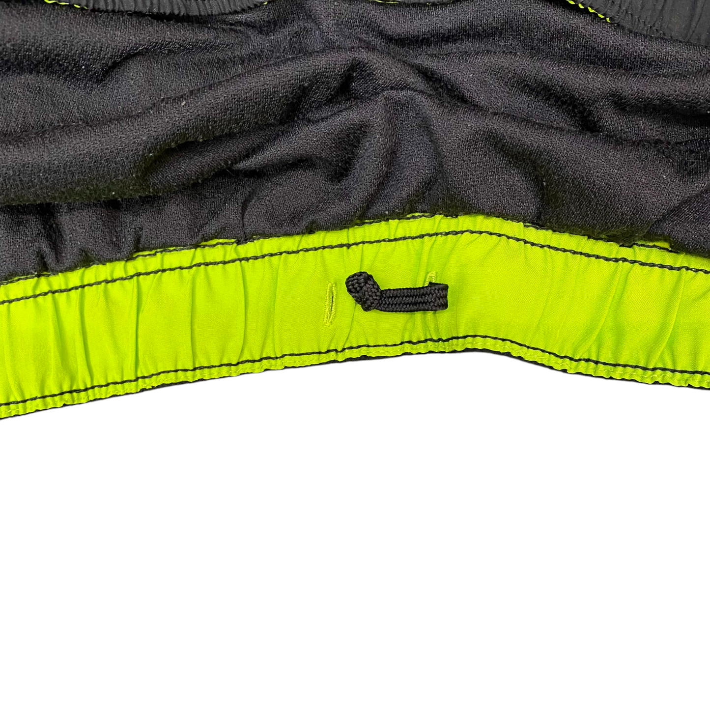 Running Sprinter Shorts Womens XL Black Gym Performance Semi-Fitted Dolphin Hem