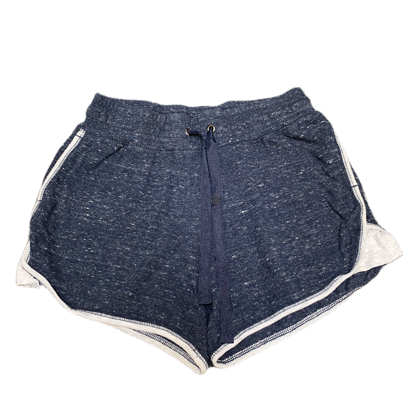 Running Sprinter Shorts Womens S 26" Waist Blue Athletic Gym Workout Dolphin Hem