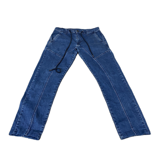 Levi's Jeans Fits as Mens 30" Waist Blue Denim Double Stitch Red Tab Drawstring