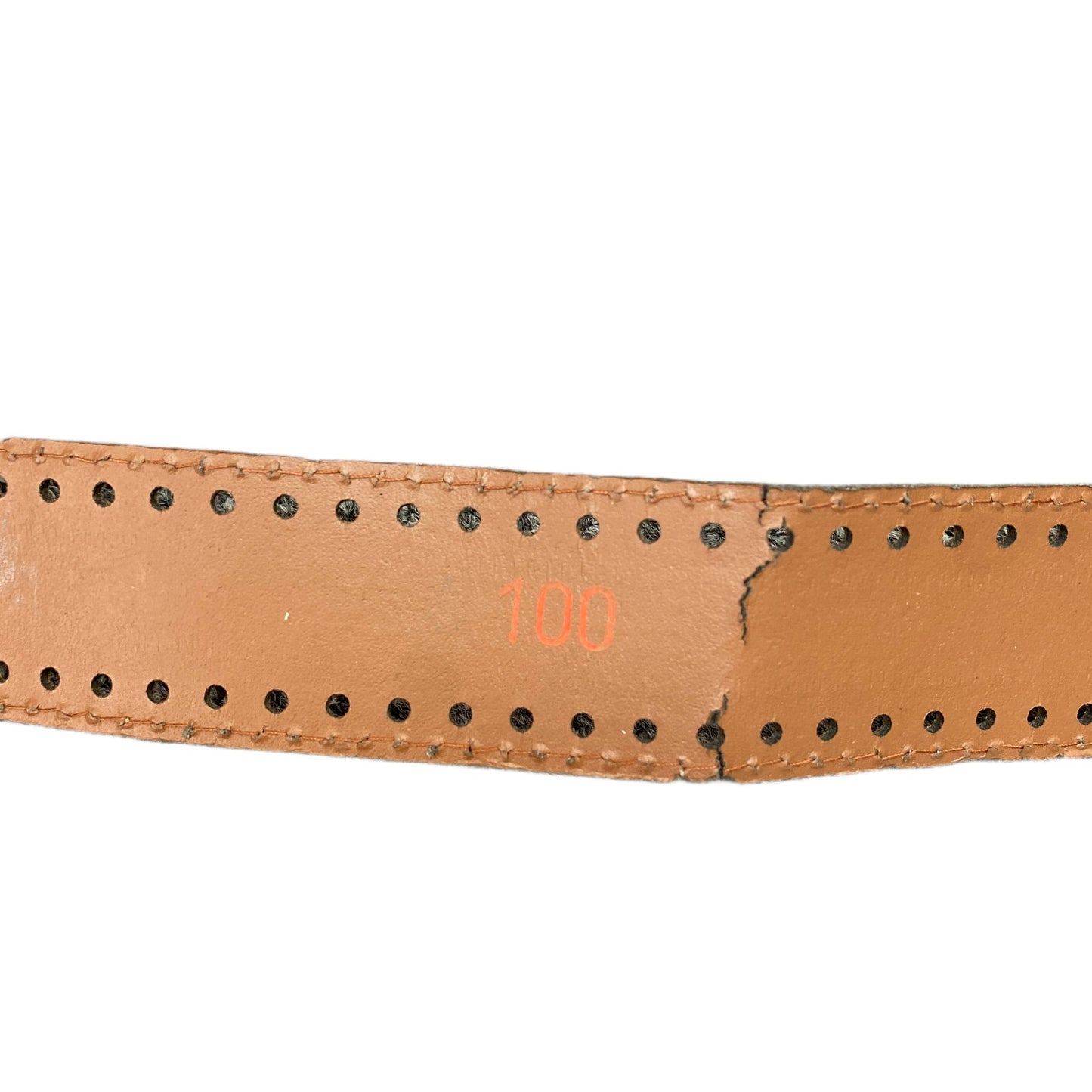 Waist Belt Womens Brown Leather Round Bronze Boho Filigree Buckle 43 Inches