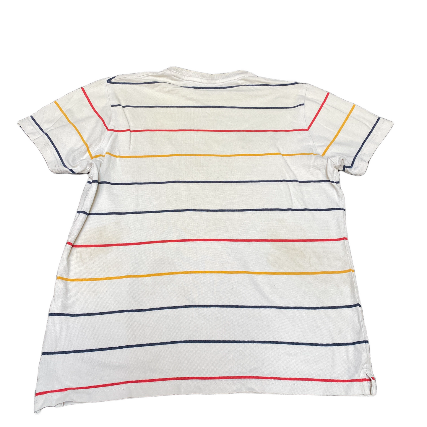 Ellesse T-Shirt Womens Large Multi Stripes Patch Logo Short Sleeve Pullover Tee