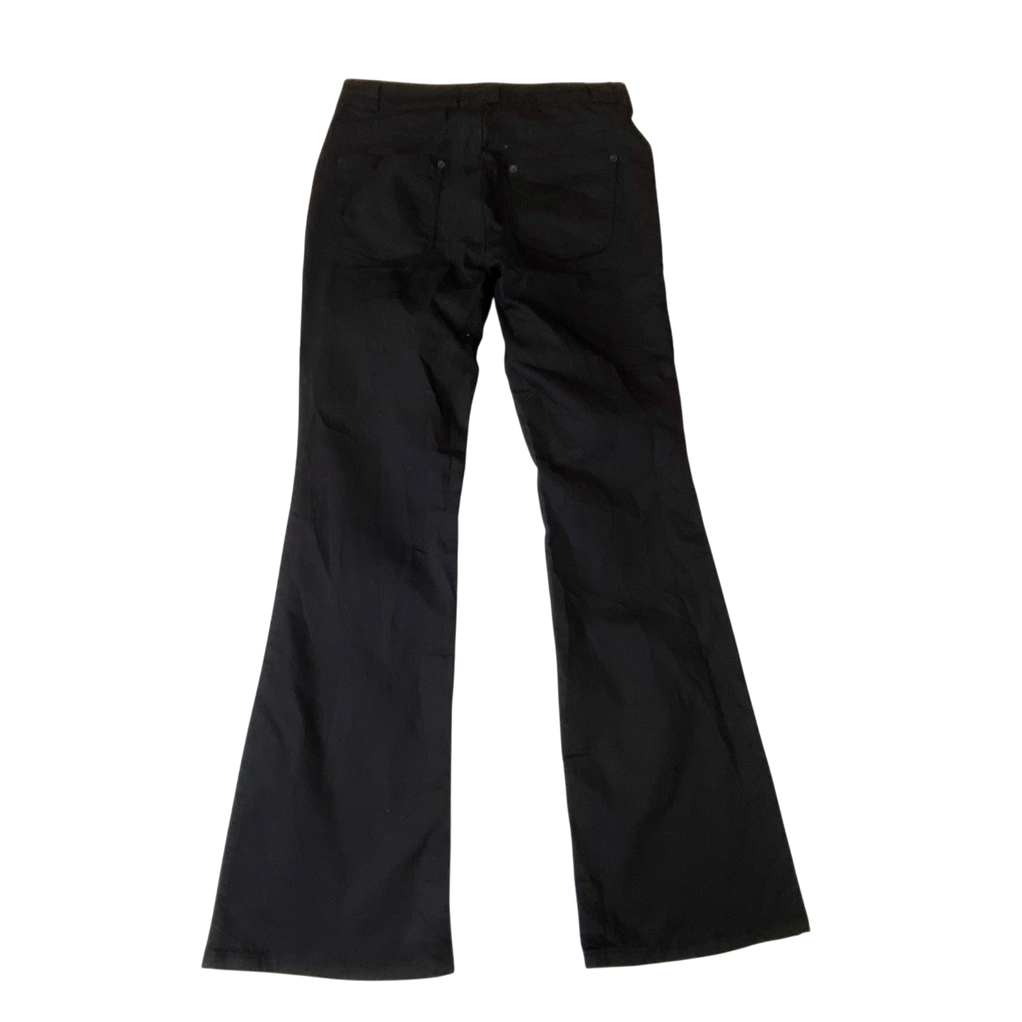 H&M Jeans Womens Medium W29 L30 Black Denim Bootcut Flat Front Pockets Outdoor