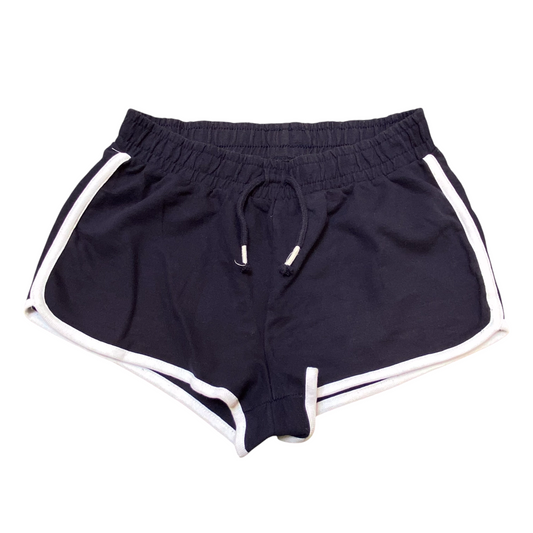 C&A Here There Sprinter Running Shorts Womens 24W Blue Elastic Waist Drawstring