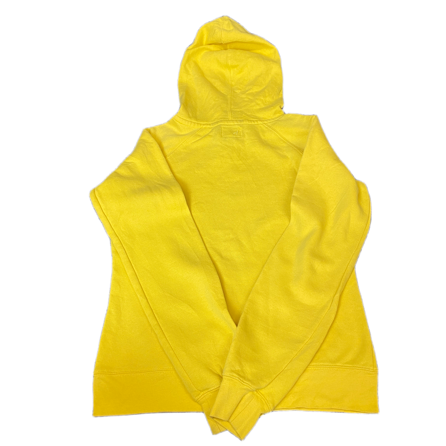 Champion Hoodie Womens M Yellow Fleece Lined Long Sleeve Pullover Drawstring
