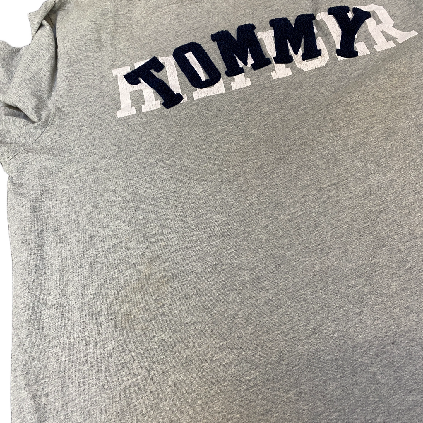 Tommy Hilfiger T-Shirt Womens 2XL Grey Heather Embroidered Logo Short Sleeve Tee