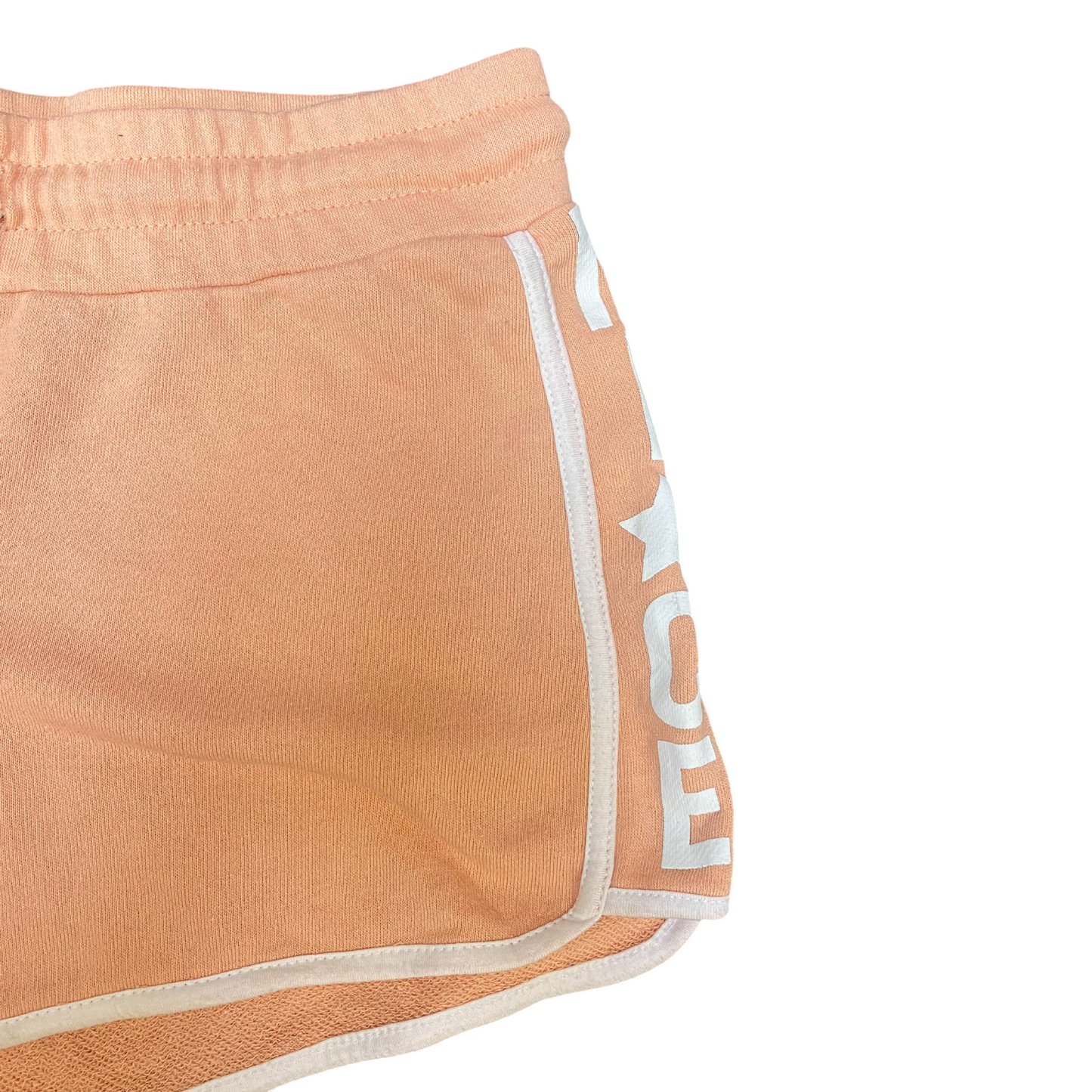 Running Sprinter Shorts Womens Medium Orange Athletic Fit Training Dolphin Hem