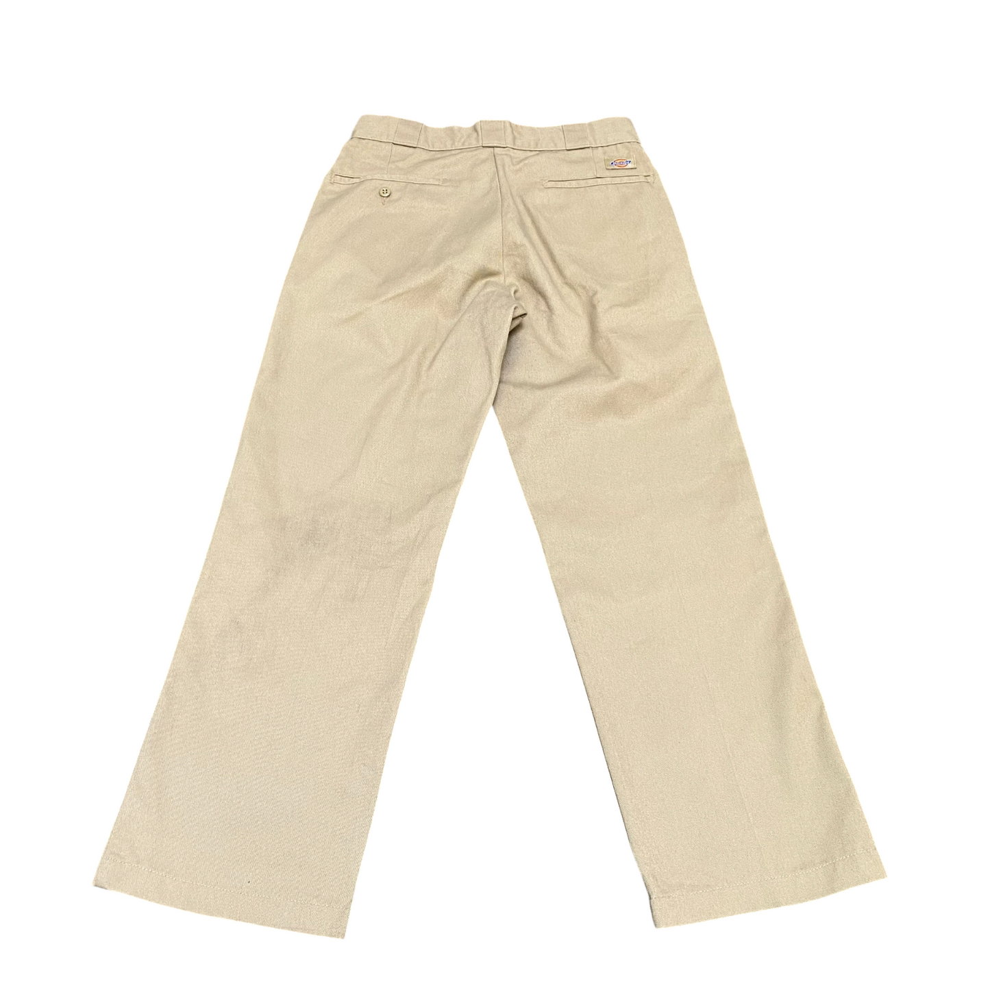 Dickies Trousers Men's Medium Beige Original Slim Straight Fit Slash Pockets