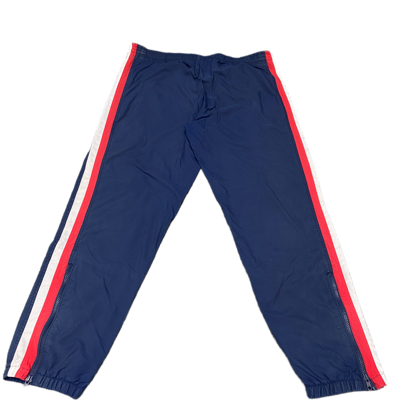 Erima Joggers Fits as Mens 38" Waist Navy Ankle Zip Drawstring Tapered Trousers