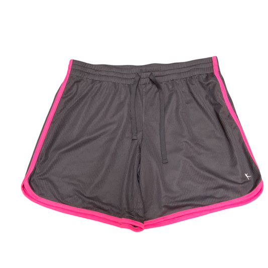 Danskin Now Running Sprinter Shorts Womens Large Black Elastic Waist Drawstring