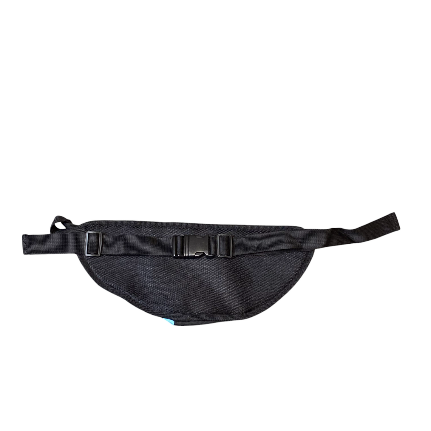 Unisex Adults Fanny Pack Bum Bag Black Blue with Bottle Holder Zipper Adjustable